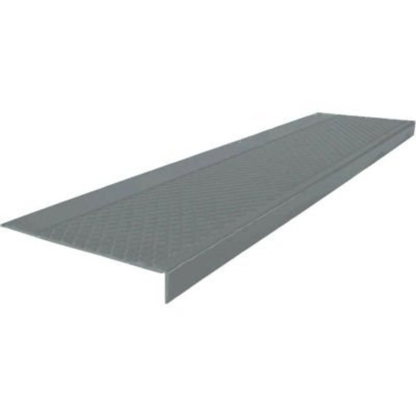 Roppe Rubber Diamond Stair Tread Square Nose 12.31in x 48in Dark Gray 48303P150